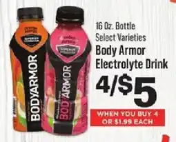 IGA Body Armor Electrolyte Drink offer