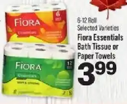 IGA Fiора Essentials Bath Tissue or Paper Towels offer
