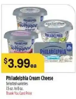 Bashas' Philadelphia cream cheese offer