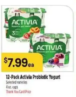 Bashas' Activia Probiotic Yogurt offer
