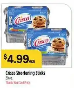 Bashas' Crisco Shortening Sticks offer
