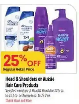 Bashas' Head & Shoulders or Aussie Hair Care Products offer