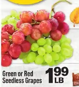 IGA Green or Red Seedless Grapes offer