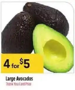 Bashas' Large Avocados offer