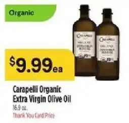 Bashas' Carapelli Organic Extra Virgin Olive Oil offer