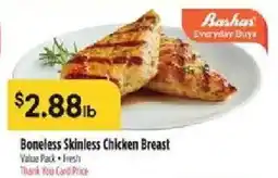 Bashas' Bashas Everyday Buys Boneless Skinless Chicken Breast offer