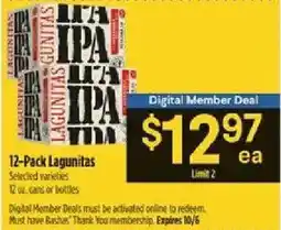 Bashas' 12-Pack Lagunitas offer