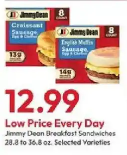 Stater Bros Jimmy Dean Breakfast Sandwiches offer