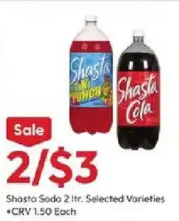 Stater Bros Shasta Soda offer