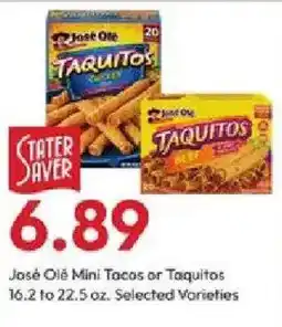 Stater Bros José Olé Mini Tacos or Taquitos offer