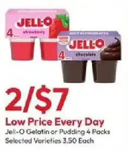Stater Bros Jell-O Gelatin or Pudding offer