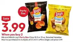 Stater Bros Lay's Party Size Chips offer