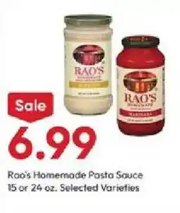 Stater Bros Rao's Homemade Pasta Sauce offer