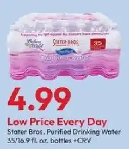 Stater Bros Stater Bros. Purified Drinking Water offer