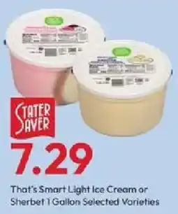 Stater Bros That's Smart Light Ice Cream or Sherbet offer