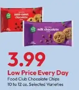 Stater Bros Food Club Chocolate Chips offer
