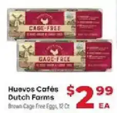Supermercado El Rancho Huevos Cafés Dutch Farms Brown Cage Free Eggs offer