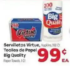 Supermercado El Rancho Virtue paper towels offer