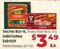 Supermercado El Rancho Tocino Bar-S, Smoked Sliced Bacon offer