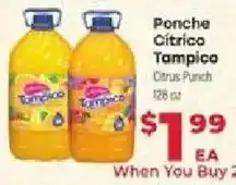 Supermercado El Rancho Ponche Citrico Tampico Citrus Punch offer