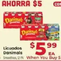 Supermercado El Rancho Danimals Smoothies offer