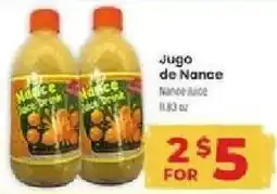 Supermercado El Rancho Nance Juice offer
