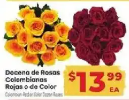 Supermercado El Rancho Colombian Red or Color Dazens Roses offer