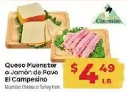 Supermercado El Rancho El Campesino Queso Muenster or Jamón de Pavo offer