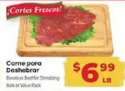 Supermercado El Rancho Boneless Beef for Shredding offer