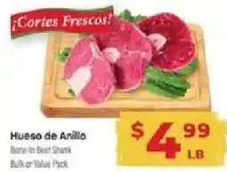 Supermercado El Rancho Hueso de Anillo Bone-In Beef Shank offer