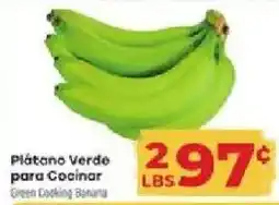 Supermercado El Rancho Green Cooking Banana offer