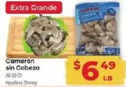 Supermercado El Rancho Camarón sin Cabeza offer