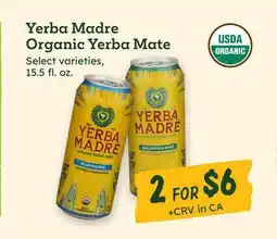 Sprouts Farmers Market Yerba Madre Organic Yerba Mate offer