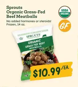 Sprouts Farmers Market Sprouts Organic Grass-Fed Beef Meatballs offer