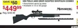 Dunham's Sports 500 field and deer scoped shotgun combo offer