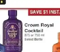 Piggly Wiggly Crown Royal Cocktail offer