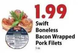 Festival Foods Swift boneless bacon wrapped pork filets offer