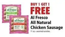 Festival Foods Al Fresco All Natural Chicken Sausage offer