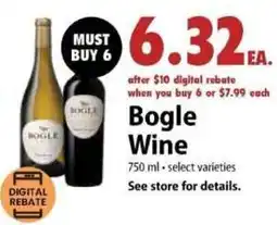 Festival Foods Bogle Wine offer