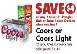 Festival Foods Coors or Coors Light offer