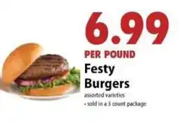 Festival Foods Festy Burgers offer