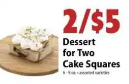 Festival Foods Dessert for Two Cake Squares offer