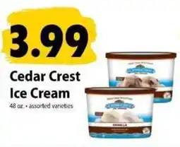 Festival Foods Cedar Crest Ice Cream offer