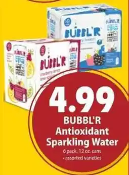 Festival Foods Bubbl'r Antioxidant Sparkling Water offer