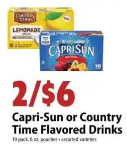 Festival Foods Capri-Sun or Country Time Flavored Drinks offer