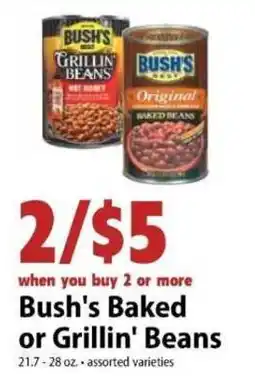 Festival Foods Bush's Baked or Grillin' Beans offer