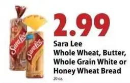 Festival Foods Sara Lee whole wheat, butter, whole grain white or honey wheat bread offer