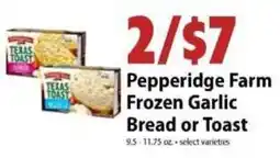 Festival Foods Pepperidge Farm Frozen Garlic Bread or Toast offer