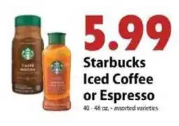Festival Foods Starbucks Iced Coffee or Espresso offer
