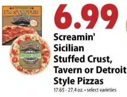 Festival Foods Screamin' Sicilian Stuffed Crust, Tavern or Detroit Style Pizzas offer